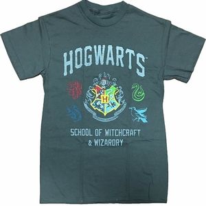 Harry Potter Hogwarts School Charcole Gray T-shirt Small NWT